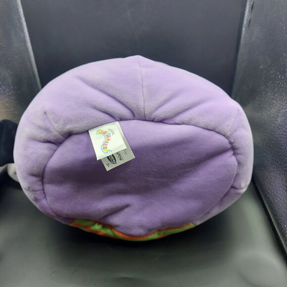 NWT 12” Blaze Purple Bat Monster Squishmallow Plush Halloween Candy Treat Pail - Picture 3 of 5